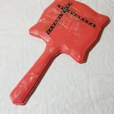 Lot 56: Vintage Hand Mirror (mirror is damaged)