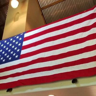 Lot 57: U.S. Flag 57" Ã— 116"