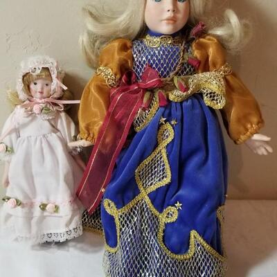 Lot 76: (2) Porcelain Dolls