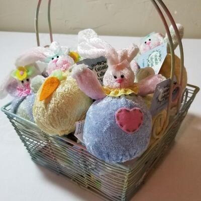 Lot 88: Easter Basket filled With Bunnies