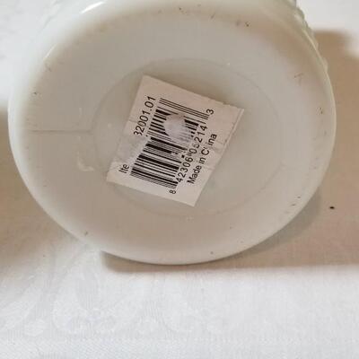 Lot 94: Repro Hobnail Milk Glass Vases (3)