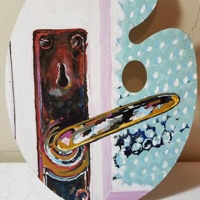 Lot 101: Art painted on Pallet