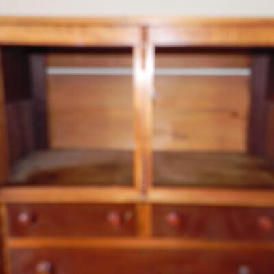LOT 27 WOODEN ARMOIR/DRESSER