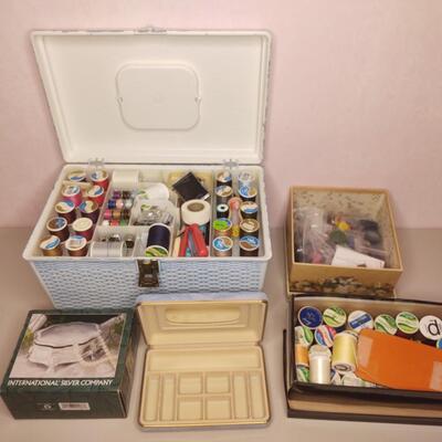 53 - Sewing Notions & Jewelry Boxes
