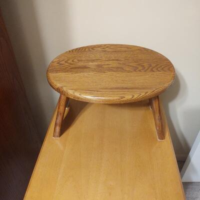 55 - Side Table & Foot Stool
