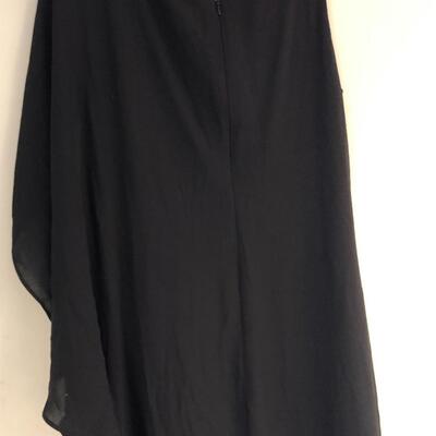 Rubber Ducky long dress one cape shoulder size small