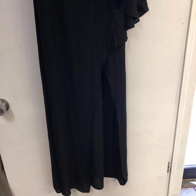 Rubber Ducky long dress one cape shoulder size small