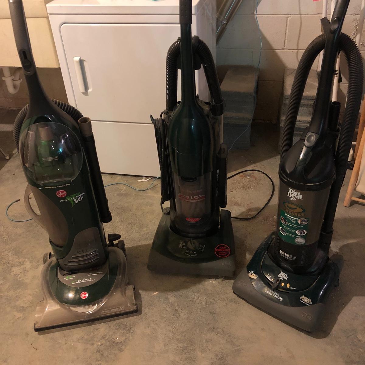 Lot 210 Hoover Windtunnel, Dirt Devil & MVP Vision Vacuum Sweepers