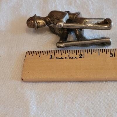 Lot 106: Antique International Diesel Cast Iron Trac Tractor with Nickel Plated Driver