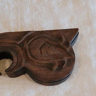 Lot 110: Antique Chinese Opium Scale with Poppy Flower Wood Box