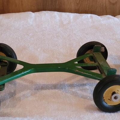 Lot 112: Vintage John Deer Flare Wagon on Wagon Runnig Gear 