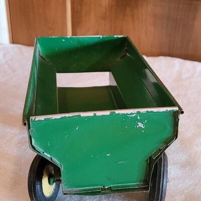 Lot 112: Vintage John Deer Flare Wagon on Wagon Runnig Gear 