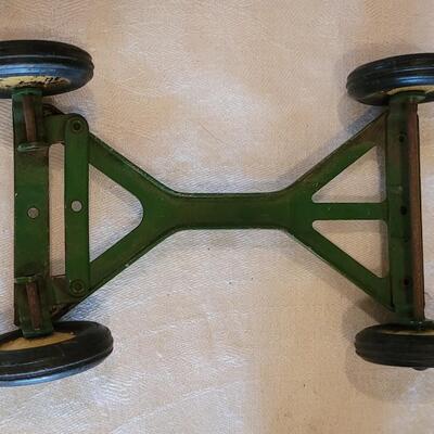 Lot 112: Vintage John Deer Flare Wagon on Wagon Runnig Gear 