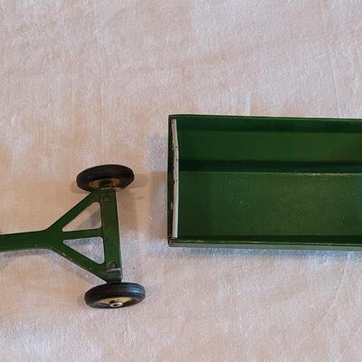 Lot 112: Vintage John Deer Flare Wagon on Wagon Runnig Gear 