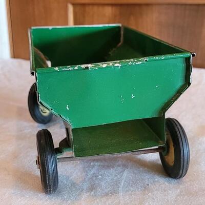 Lot 112: Vintage John Deer Flare Wagon on Wagon Runnig Gear 