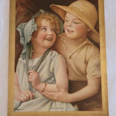 Lot 114: (1) Vintage Print and (2) Vintage Advertisements