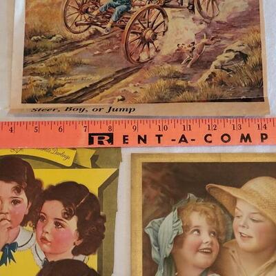 Lot 114: (1) Vintage Print and (2) Vintage Advertisements