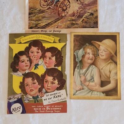Lot 114: (1) Vintage Print and (2) Vintage Advertisements