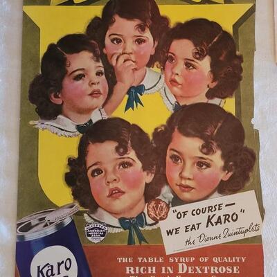 Lot 114: (1) Vintage Print and (2) Vintage Advertisements