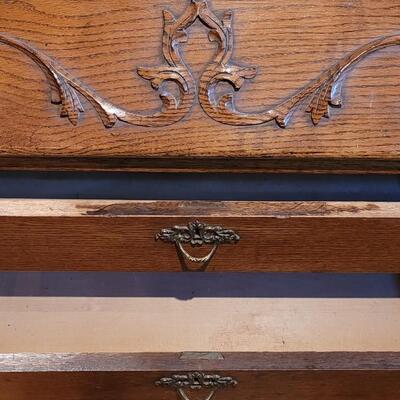 Lot 116: Antique Secretary 