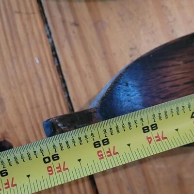Lot 128: Antique Wood Skis 7'6"