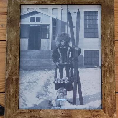 Lot 129: Antique Framed Photograph of Woman in Alaska