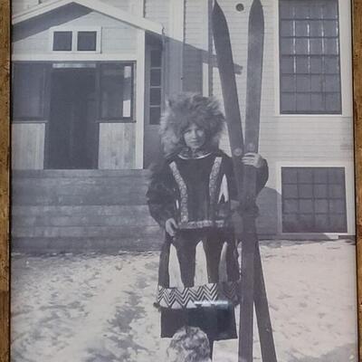 Lot 129: Antique Framed Photograph of Woman in Alaska