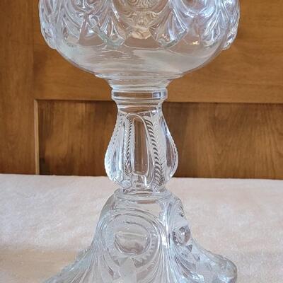 Lot 134: Antique Kerosene Lamp with Tall Chimney 
