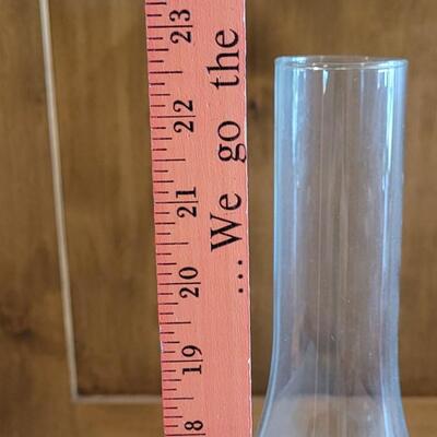 Lot 134: Antique Kerosene Lamp with Tall Chimney 