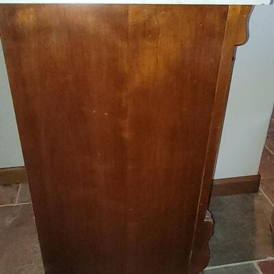 Lot 137: Stanley Furniture Marble Top Side Table #2