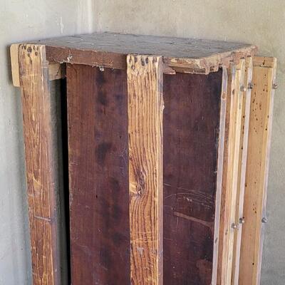 Lot 142: Vintage Claw Foot Dining Table w/ Wood Coaster Wheels includes Multiple Leaves