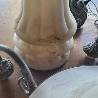 Lot 143: Vintage Hanging 6-Bulb Lighting Fixture 