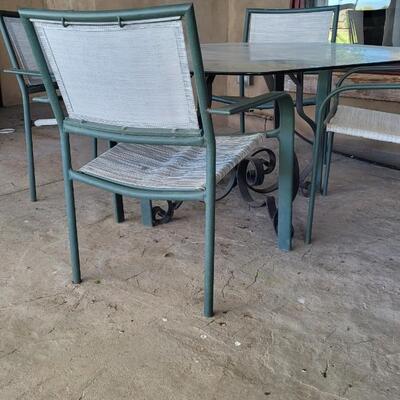 Lot 144: Outdoor Dining Leisure Table and Chair Set