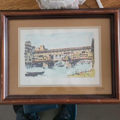 Canal Seascape Framed Print Limited #39/50