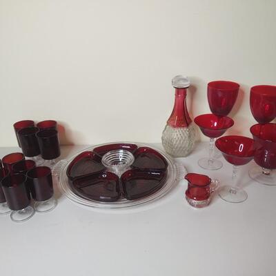 127 - Red & Cranberry Glass