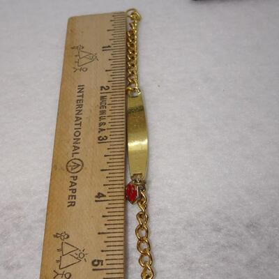 Vintage Spiegel Diabetic Medical ID Bracelet RSD Initials 