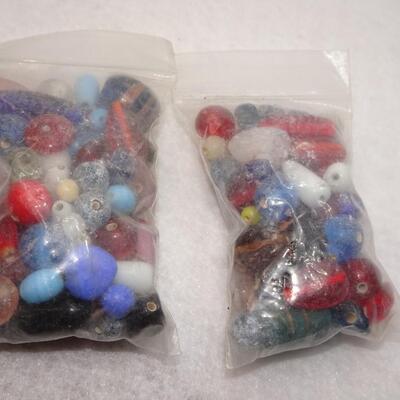 2 Bags of Glass Trade Beads 