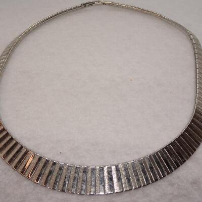 Napier Silver Tone Necklace - Great Cleopatra Necklace!