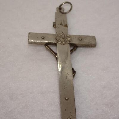 Vintage Christen Priest Crucifix Cross Pendant 