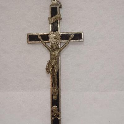 Vintage Christen Priest Crucifix Cross Pendant 
