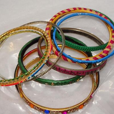 Glass & Metal Bangles, Bollywood Style Bangles Lot #3