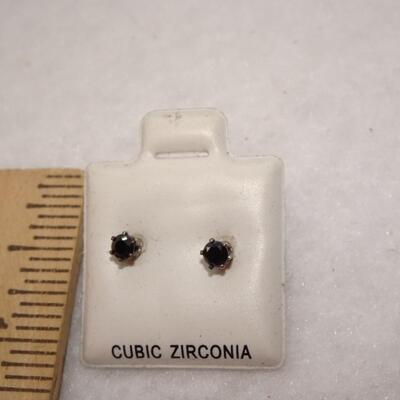 CZ Stud Childs Post Earrings 