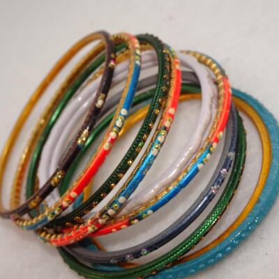 Metal & Glass Bangles, Lot #7