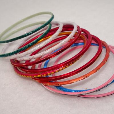 Metal & Glass Bangles, Lot #8