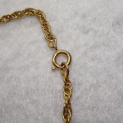 Gold Tone Chain Necklace 