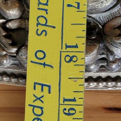 Lot 161: Antique Gold Gilt Wood Frame with Antique Cabin in the Mountains Print