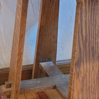 Lot 164: Antique Mission Oak Side Table 