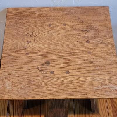 Lot 164: Antique Mission Oak Side Table 
