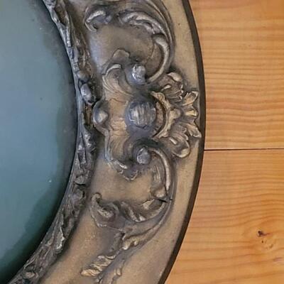 Lot 175: Antique Gold Gilt Wood Bubble Frame with Mother and Child Portrait 