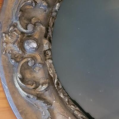 Lot 175: Antique Gold Gilt Wood Bubble Frame with Mother and Child Portrait 
